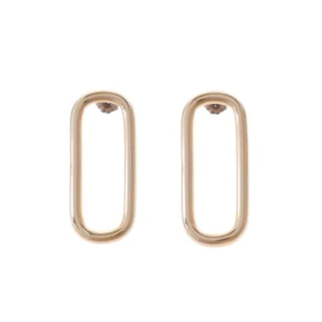 【Sea'ds Mara】 Plain rectangular earring