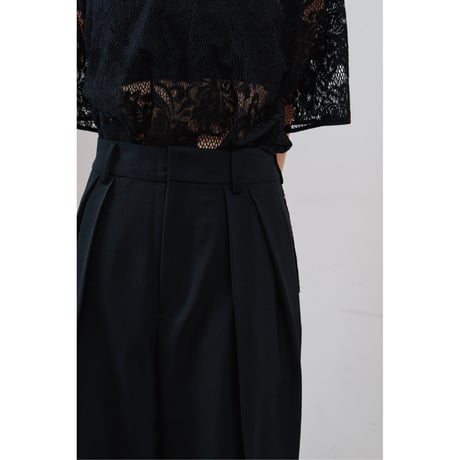 【Hella】double tuck wide pants　※納期2月中旬〜3月中旬