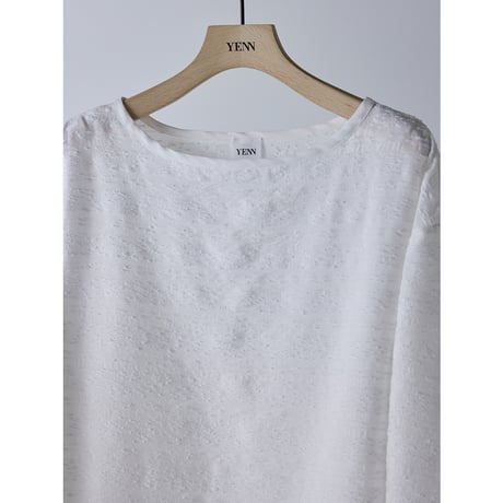 【YENN】 STP LONG TEE BLOUSE　納期：2026年2月上旬～3月上旬