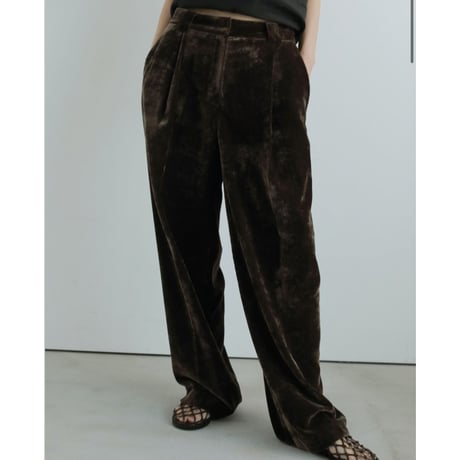 【anuke】Velvet Wide Pants