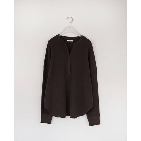 【anuke】Waffle Loose Henleytops　※納期8月下旬～9月下旬