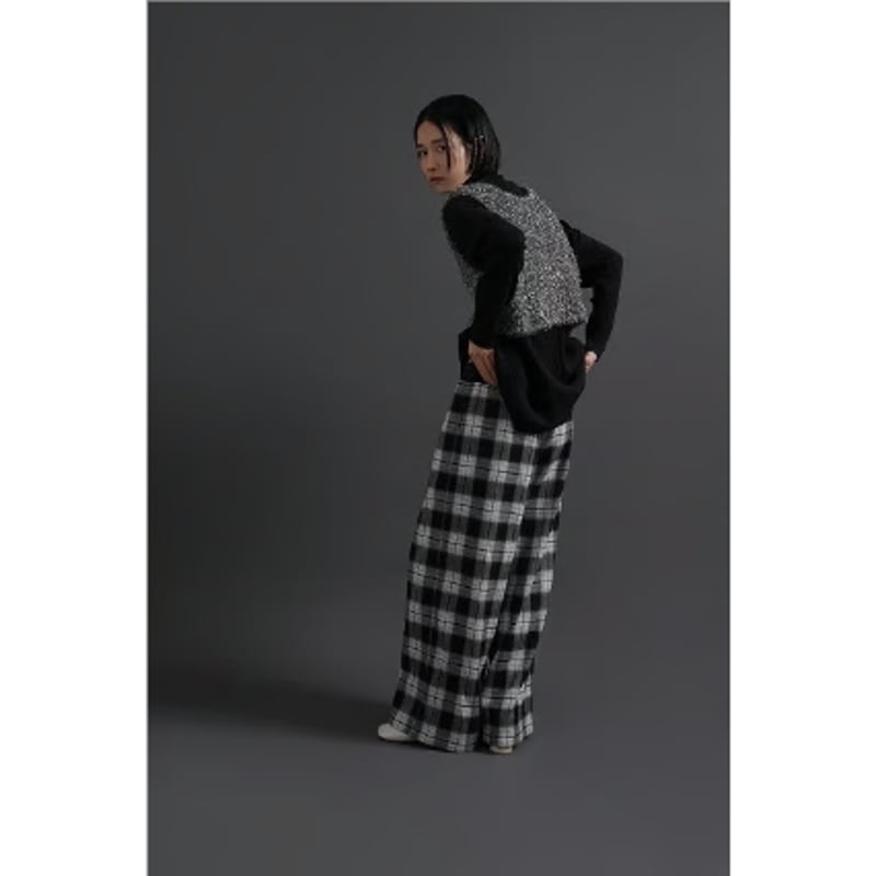 CYAN TOKYO】ウエストリブチェックワイド | selectshop kusukusu