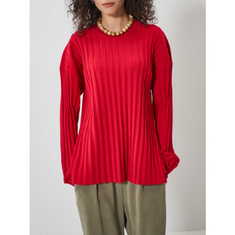 【YENN】 RIB KNIT LONG TEE　納期：2026年2月上旬～3月上旬