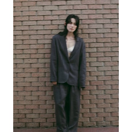 【anuke】Linen Tuck Pants