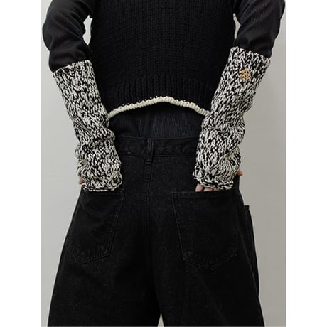 【YENN】HAND KNIT FINGERLESS GLOVES