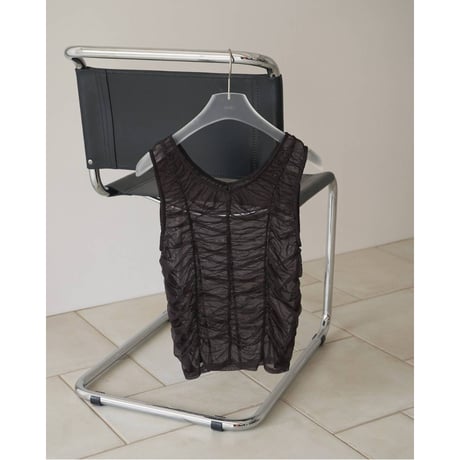 【anuke】Tulle Gather Tanktop