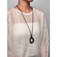 新品未使用品　M.U.L レザーキーネックレス　ブラックオイルレザー 楽天市場】M.U.L. エムユーエル レザーチャームネックレス M-097 | mul