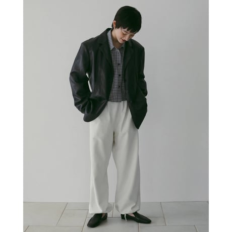 【anuke】Ecoleather Tailored Jacket