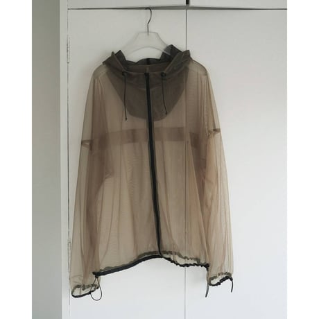 【anuke】Tulle Zip Blouzon　※納期3月下旬～4月下旬