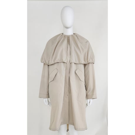 【Boutique Ordinary】Gathered Cape Field Coat