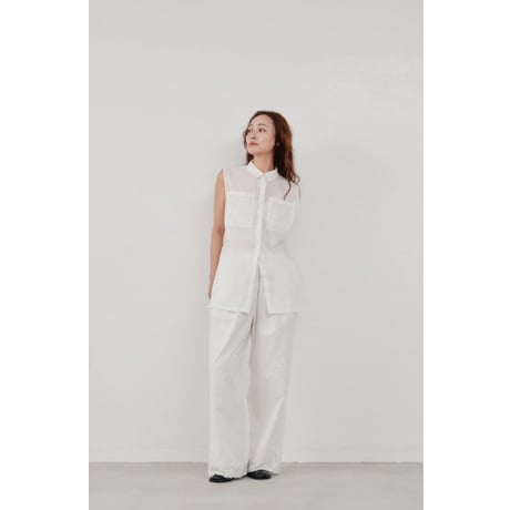 【Hella】embroidery easy pants　※納期5月中旬〜6月中旬
