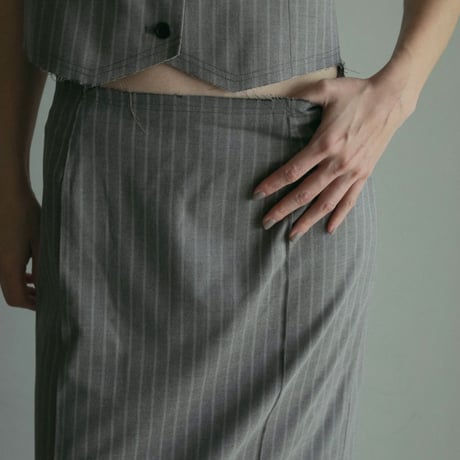 【anuke】Cutoff Pencil Skirt　※納期4月上旬〜5月上旬