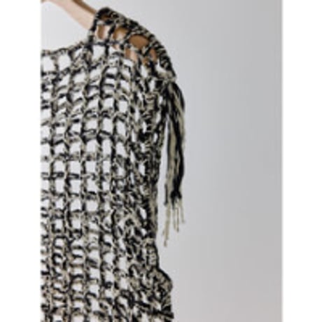 【YENN】CROCHET MESH TOPS