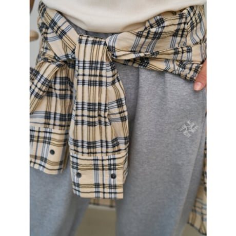 【YENN】CHECK BIG SHIRT