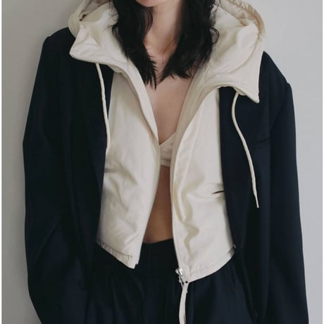 【anuke】Hooded Down Vest　※納期9月中旬〜10月中旬
