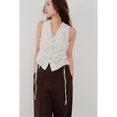 【Hella】pintuck wide pants　※納期3月中旬〜4月中旬