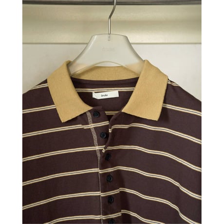 【anuke】Border Loose Polotops　納期：7月上旬～8月上旬