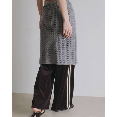 【anuke】Pattern Knit Skirt　※納期8月上旬～9月上旬