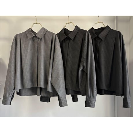 【MARGAUX VINTAGE】ピンストライプブラウス