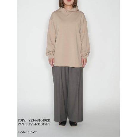 【YENN】HOODED LONG TEE