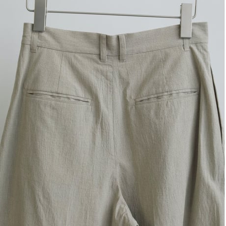 【anuke】Check Tuck Pants