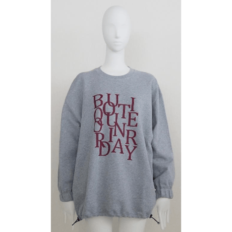 【Boutique Ordinary】Random Typo Pouch Sweatshirt