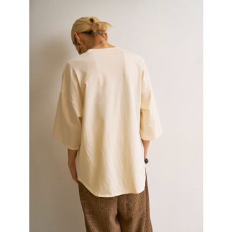 【YENN】EMBROIDERY BIG TEE