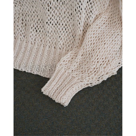 【anuke】Tapeyarn Loose Knit　※納期3月上旬～4月上旬