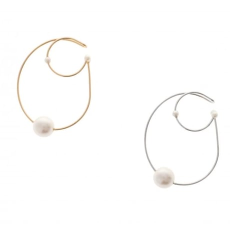 【Sea'ds Mara】Thin 2way pearl earcuff ring