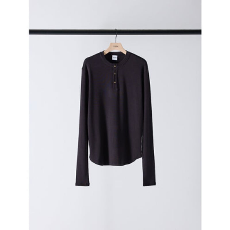 YENN】HENRY NECK LONG TEE | selectshop kusukusu