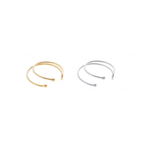 【Sea'ds Mara 】Thin 2way earcuff ring 【Small】