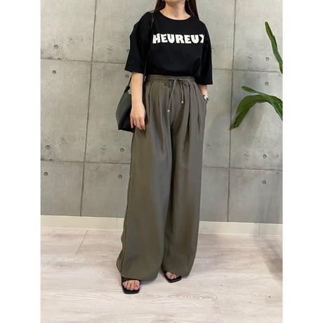 【ROSIEE】大人涼し気ワイドパンツ