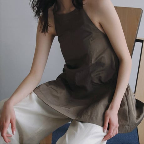【anuke】Ribbon Peplum Tops