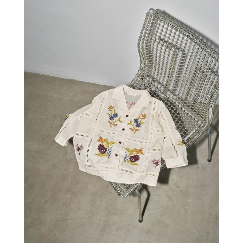 TODAYFUL】Embroidery Patchwork Shirts(KIDS) ※納期 TODAYFUL】Embroidery Patchwork Shirts(KIDS) ※納期