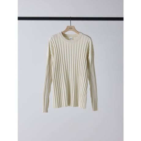 【YENN】 RIB KNIT LONG TEE　納期：2026年2月上旬～3月上旬