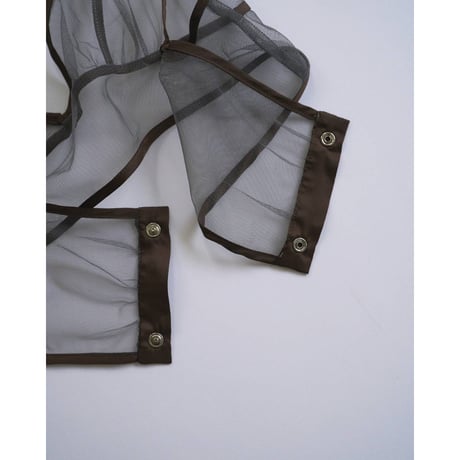 【anuke】Bicolor Tulle Bratop　※納期3月下旬～4月下旬