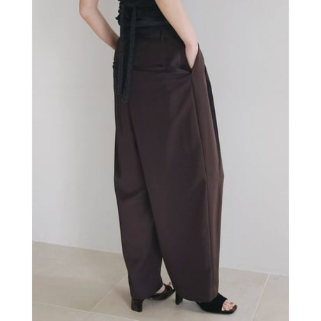 【anuke】Twill Satin Pants　※納期7月中旬～8月中旬