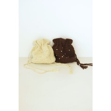 【YENN】HAND KNIT POUCH