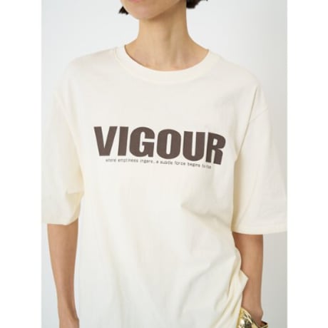 【CHIGNON】”VIGOUR”ﾌﾟﾘﾝﾄTee