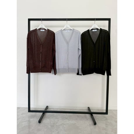 【Boutique Ordinary】Sheer Lame Cardigan