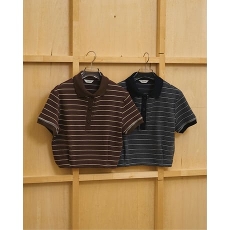 【TODAYFUL】Border Polo Tops