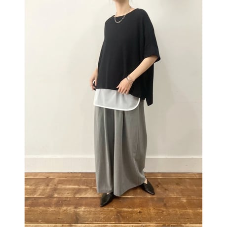 【siro de labonte】wide knit Tshirt
