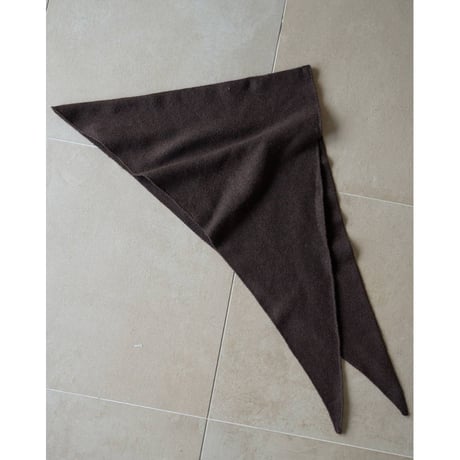 【anuke】Knit Triangle Scarf　※納期9月中旬〜10月中旬