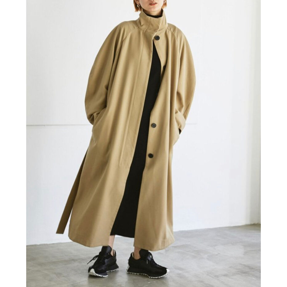 Standcollar Trench Coat | selectshop kusukusu