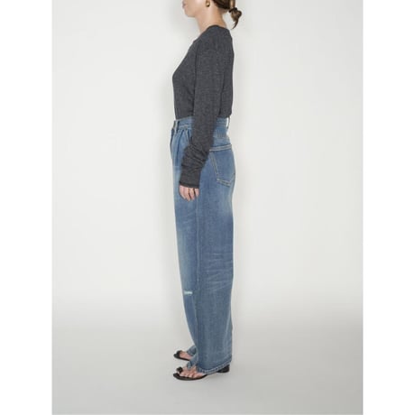 【YENN】CURVED SEAM DENIM PT　※予約
