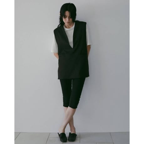 【anuke】Keyneck Over Vest　※納期3月下旬～4月下旬