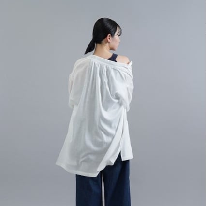 CYAN TOKYO】ギャザーリネンシアーコンビチュニック | selectshop kus