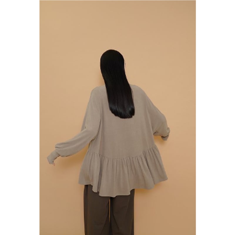 CYAN TOKYO】ラウンドギャザーウォームドルマンTOPS | selectshop k