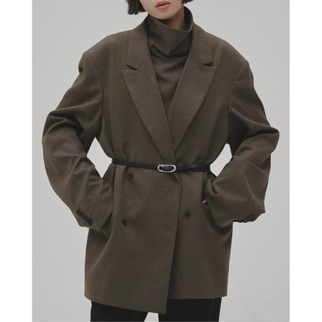 【TODAYFUL】Oval Backle Narrow Belt　※納期9月中旬～10月中旬