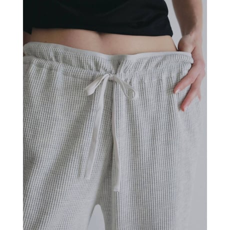 【anuke】Waffle Wide Pants　納期：8月下旬～9月下旬